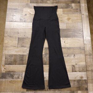 Offline by Aerie Hugger Foldover Flare Pants Women’s M Black 32.5” Inseam Yoga